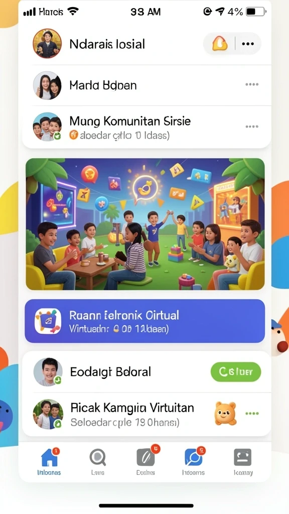 55rp - Tampilan menu utama yang menarik dan mudah dinavigasi.