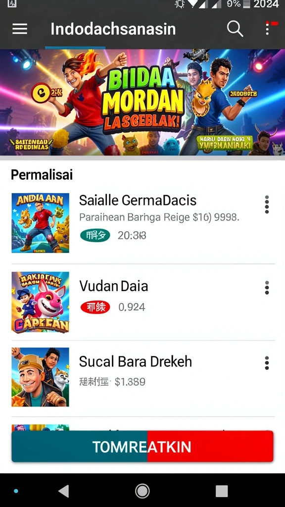 angkabet - Screenshot aplikasi ANGKABET - Beragam pilihan permainan yang tersedia.