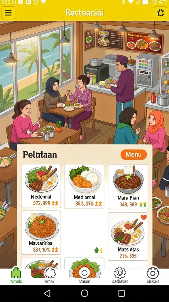 rawontoto - Tampilan antarmuka yang menarik dan mudah dinavigasi.