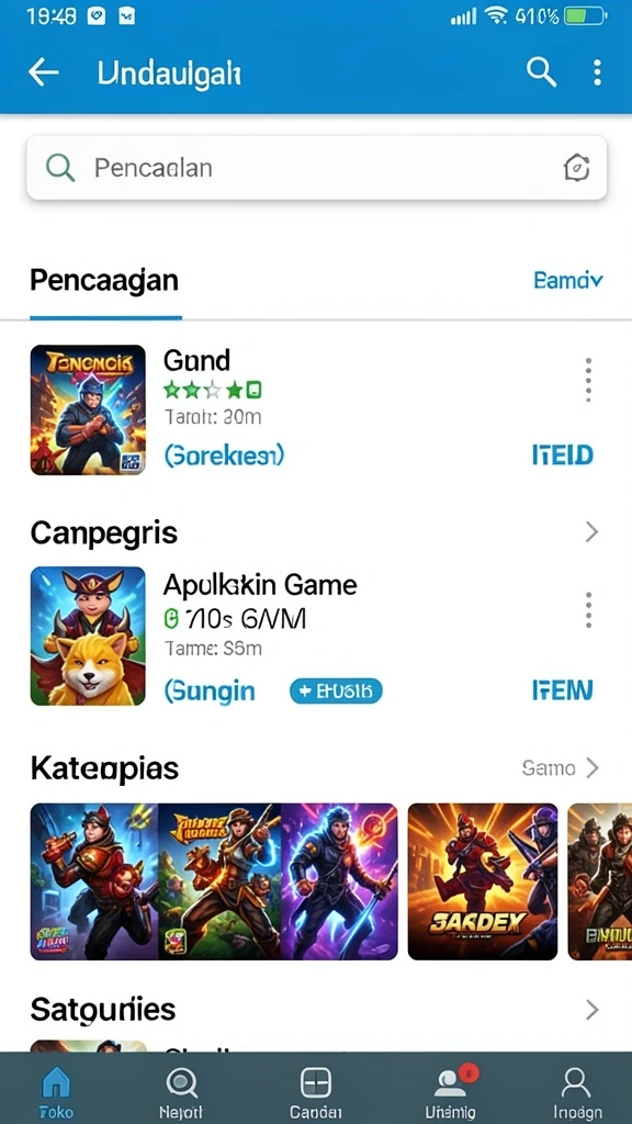 raya22 - Interface game yang intuitif dan mudah digunakan.